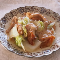 豚肉と白菜のオイマヨ炒め