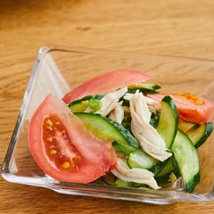 きゅうりとささ身の香味あえ