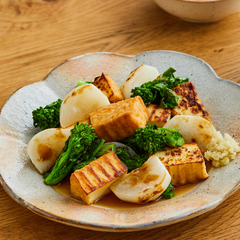 厚揚げと春野菜の焼き浸し