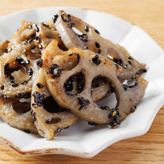 れんこんの黒ごまきんぴら