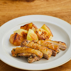 鶏もも肉のぱりぱりバジル焼き