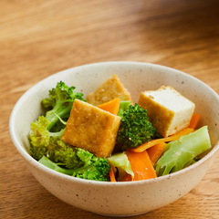 厚揚げとブロッコリーのごま味噌しょうが煮