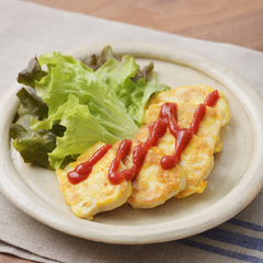 サラダチキンでピカタ風