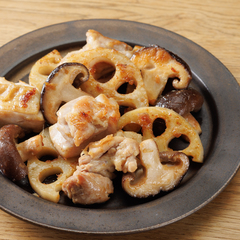 鶏肉としいたけの中華炒め