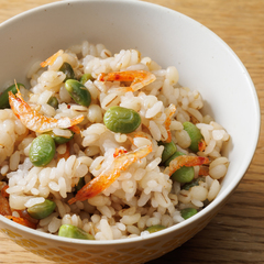 枝豆と桜えびの混ぜご飯
