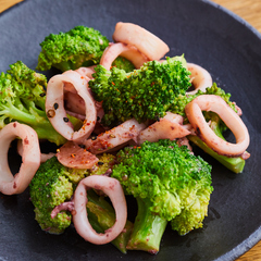 いかとブロッコリーのマヨ炒め