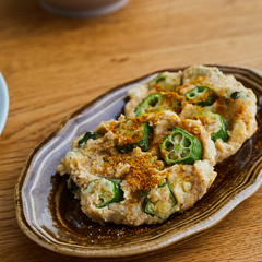 トースターで手軽に オクラのカレーチーズ焼き