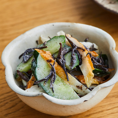 ちくわとひじきのマヨあえ