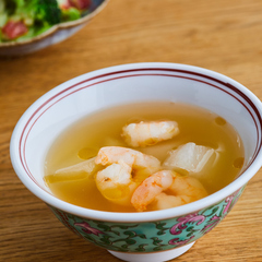 とろとろ冬瓜とえびの中華スープ