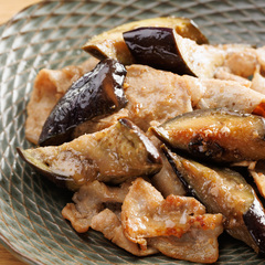 食材２つ 豚肉となすのみそ炒め