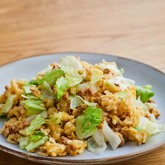 レンジでパラパラ レタたま納豆チャーハン