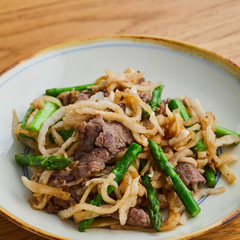 牛肉と切り干し大根の中華炒め