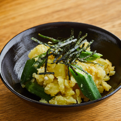 オクラと海苔のポテトサラダ