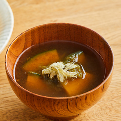 かぼちゃととろろ昆布のスープ