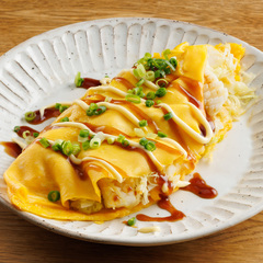 冷凍いかとキャベツのとんぺい焼き風