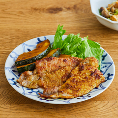 豚肉とかぼちゃのカレー照り焼き