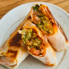 えびとブロッコリーの春巻き