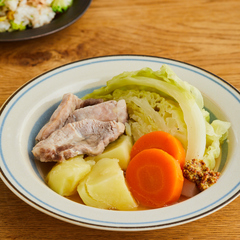 即席塩豚で作るポトフ