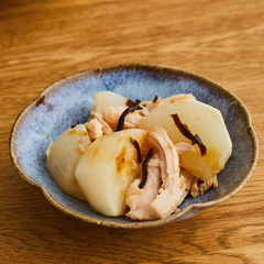 かぶとチキンの塩昆布ナムル