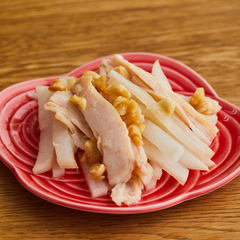 大根のバンバンジー風サラダ