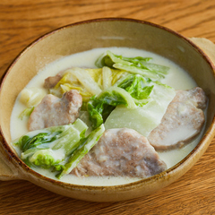 豚ヒレ肉と白菜のクリーム煮