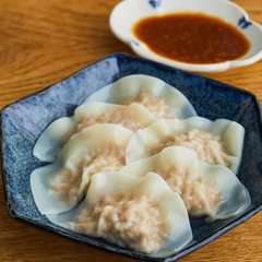 豚ひき肉と豆腐のみそだれ水餃子