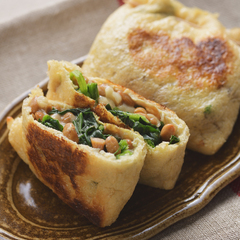 納豆とチーズの揚げ巾着