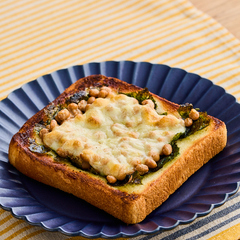 海苔納豆チーズトースト