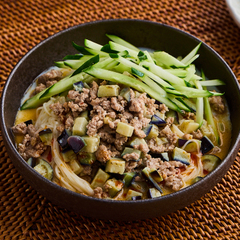 なすの坦々そうめん