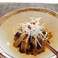 ナスとごぼうの南蛮風炒め