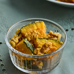 かぼちゃとくるみのチーズあえ