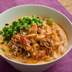 豆乳キムチうどん