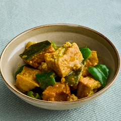 厚揚げのカレーそぼろ煮