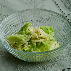 キャベツとしらすのオイルあえ