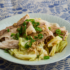 豚肉とキャベツのぽん酢蒸し