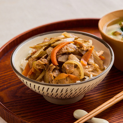 豚肉とごぼうの甘辛きんぴら丼