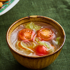 白菜と春雨のピリ辛中華スープ
