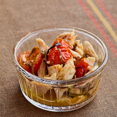 鶏ささ身とミニトマトの塩昆布マリネ