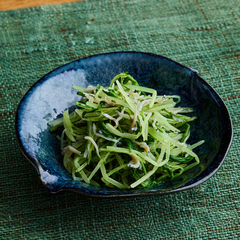 水菜とじゃこの酢の物
