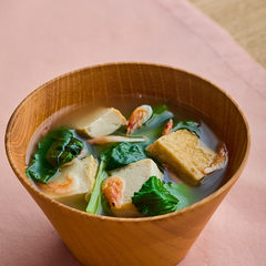 桜えびと小松菜のすまし汁