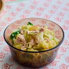 ツナとキャベツのマカロニサラダ