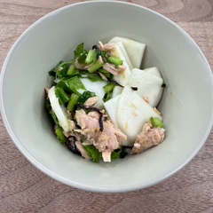 かぶとツナの塩昆布マリネ