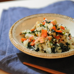 みんな唸る 春菊まぜご飯
