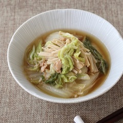 白菜とえのきのツナ煮