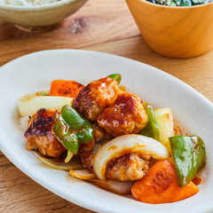 豚もも肉で作る　揚げない酢豚