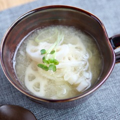 レンコンと大根の和風スープ