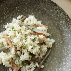 根菜のスパイシーピラフ