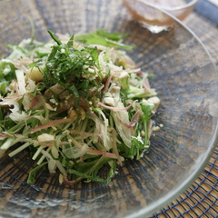 焼きナスのエスニック風サラダ