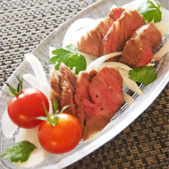 レンジで作る 焼かない味付きローストビーフ