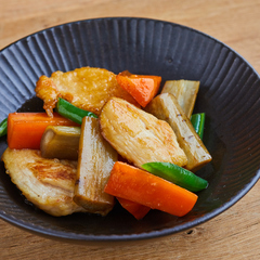 鶏むね肉で やわらか鶏ごぼう